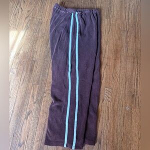 Coco Jensen stripe terry cloth pants